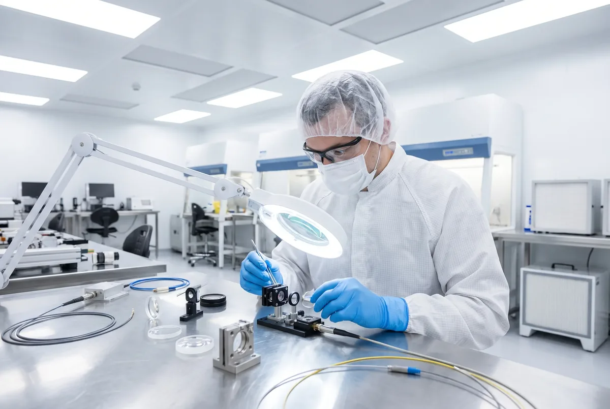 Optical component clean room